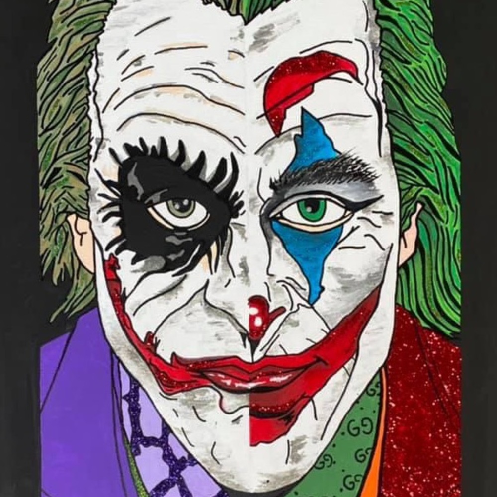 Joker Canvas Painting.